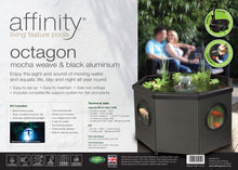 Load image into Gallery viewer, Blagdon Affinity Mocha Weave Black Aluminium - Octagon (400 litres)