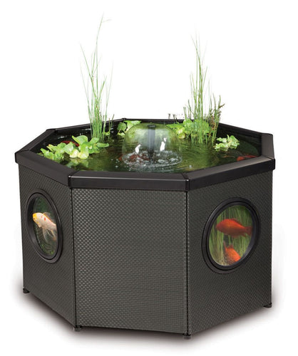 Blagdon Affinity Mocha Weave Black Aluminium - Octagon (400 litres)