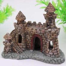 Load image into Gallery viewer, Cartoon Antique Little Castle Aquarium Fish Tank Ornaments Brick Resin Castle Aquariums Castle Decoration Aquarium Fish Tank