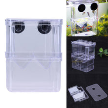 Load image into Gallery viewer, S/L Acrylic Fish Breeding Box Aquarium Breeder Box Double Guppies Hatching Incubator Isolation Pet Supplies Aquarium Accessories