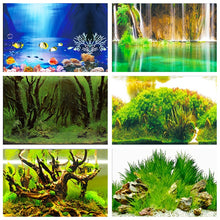 Load image into Gallery viewer, PVC Double Side Aquarium Background Poster Decoration Fish Tank Wall Lanscaping Decorative Background Poster 30/40/50cm(Height)