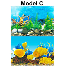 Load image into Gallery viewer, PVC Double Side Aquarium Background Poster Decoration Fish Tank Wall Lanscaping Decorative Background Poster 30/40/50cm(Height)