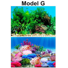 Load image into Gallery viewer, PVC Double Side Aquarium Background Poster Decoration Fish Tank Wall Lanscaping Decorative Background Poster 30/40/50cm(Height)