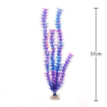 Load image into Gallery viewer, New 37CM artificial underwater plants aquarium fish tank decoration green purple water grass viewing decorations