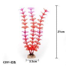 Load image into Gallery viewer, New 37CM artificial underwater plants aquarium fish tank decoration green purple water grass viewing decorations