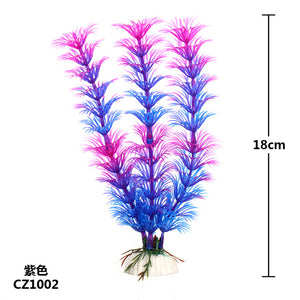 New 37CM artificial underwater plants aquarium fish tank decoration green purple water grass viewing decorations